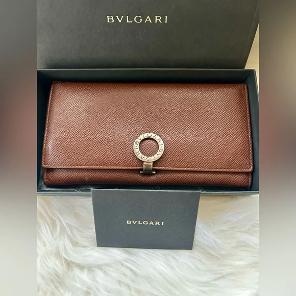 BVLGARI Long Leather Wallet Full Inclusion - Picture 11 of 15